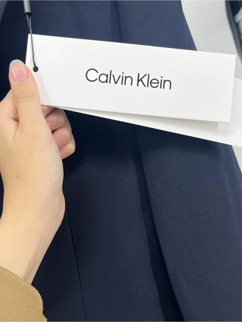 Calvin Klein Men's Dark Navy Two-Button Blazer
